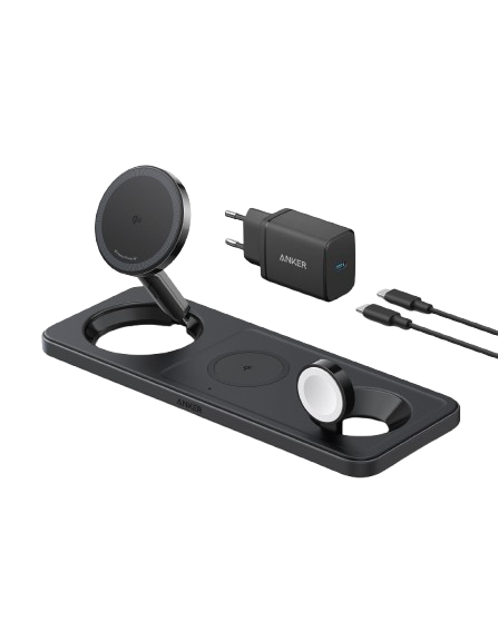 Anker MagGo Wireless Charging Station (15W, 3-in-1 Pad) Anker MagGo Wireless Charging Station (15W, 3-in-1 Pad)